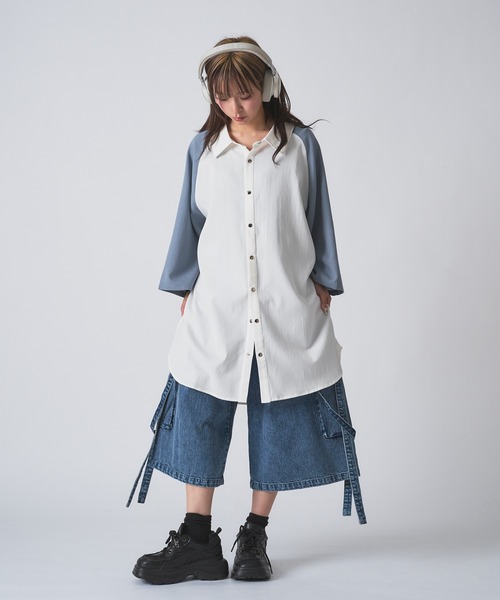 狐独（コドク）の「ケミカルウォッシュデニムショートパンツ（デニムパンツ・メンズ・ブラック/ブルー・MEDIUM/SMALL/LARGE）」の19枚目の写真