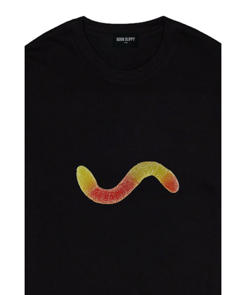 BORN SLIPPY（ボーンスリッピー）の「Gummy Sugar Worm T-shirt (Black)（Tシャツ/カットソー・レディース・その他・FREE）」の3枚目の写真