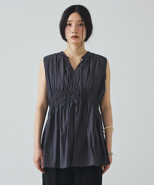 abahouse mavie(アバハウスマヴィ)の「【前後2WAY】シャーリングブラウス(シャツ/ブラウス・レディース・ホワイト/チャコールグレー/クリーム・フリー)」の14枚目の写真