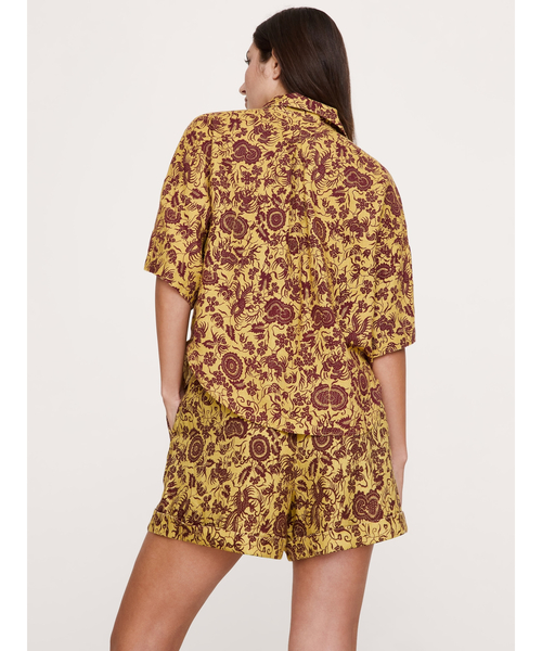 Banana Republic(バナナリパブリック)の「リネン ショートスリーブ シャツ(シャツ/ブラウス・レディース・ホワイト/ブラウン・XS/S/M/L)」の8枚目の写真