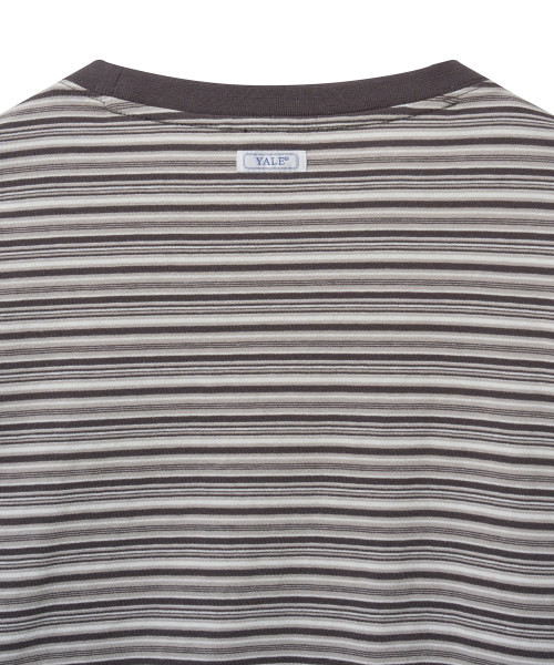 YALE（イェール）の「マルチストライプ長袖Tシャツ_ライトグレー（Tシャツ/カットソー・レディース・その他・SMALL/MEDIUM/LARGE/X-LARGE）」の4枚目の写真