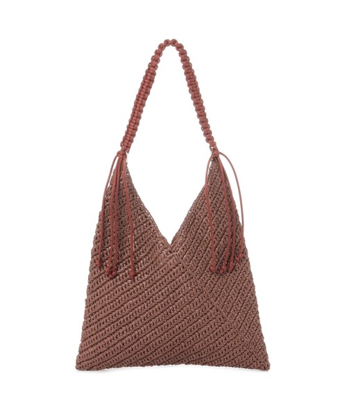 A part by(アパートバイ)の「【セレクト】LE VERNIS_crochet bag(トートバッグ・レディース・ブラウン/ブラック・FREE)」の1枚目の写真
