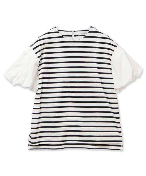 Audie a Muses(オーディアミューズ)の「リボンスリーブカットソー(Tシャツ/カットソー・レディース・オフホワイト/ブラック・42/38)」の19枚目の写真