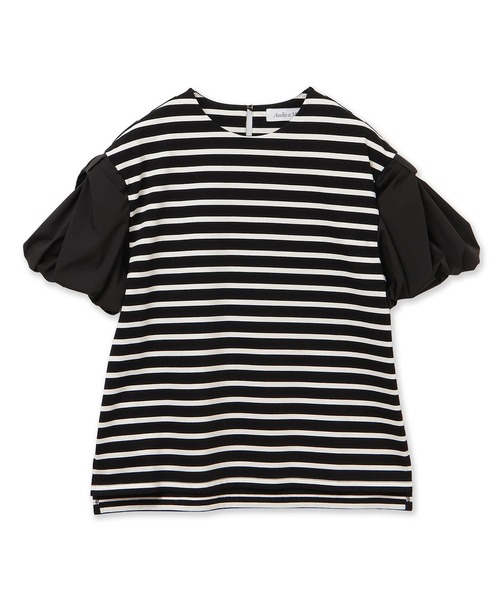 Audie a Muses(オーディアミューズ)の「リボンスリーブカットソー(Tシャツ/カットソー・レディース・オフホワイト/ブラック・42/38)」の18枚目の写真