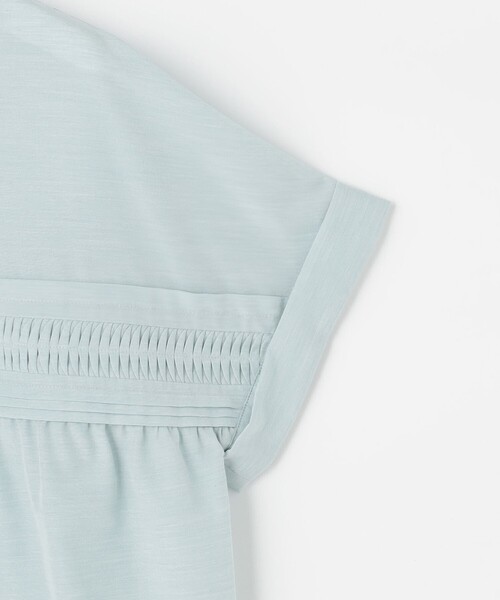J.PRESS Ladies(J.プレス レディス)の「ソフトシアークロス フレンチスリーブ ブラウス(シャツ/ブラウス・レディース・グレー系/ピンク系/黄土色系/スカイブルー系・XS)」の16枚目の写真
