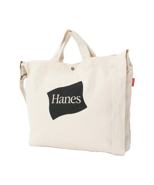HANES（ヘインズ）の「【Hanes/ヘインズ】メンズ フラッグプリントトートショルダーバッグﾞ（ショルダーバッグ・メンズ・ブラック/カーキ/レッド・FREE）」の2枚目の写真
