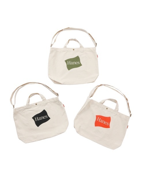 HANES（ヘインズ）の「【Hanes/ヘインズ】メンズ フラッグプリントトートショルダーバッグﾞ（ショルダーバッグ・メンズ・ブラック/カーキ/レッド・FREE）」の7枚目の写真
