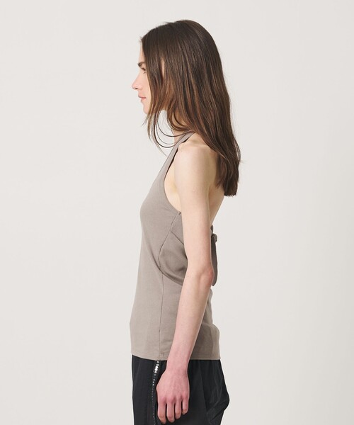ATTISESSION(アティセッション)の「<ATTISESSION>バックタイ ホルターネック トップス(Tシャツ/カットソー・レディース・ブラック/グレー系・FREE)」の8枚目の写真