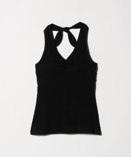 ATTISESSION(アティセッション)の「<ATTISESSION>バックタイ ホルターネック トップス(Tシャツ/カットソー・レディース・ブラック/グレー系・FREE)」の22枚目の写真