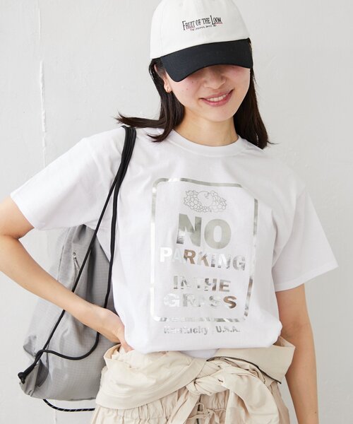 BIRTHDAY BAR(バースデイバー)の「【FRUIT OF THE LOOM】別注パーキングTシャツ(Tシャツ/カットソー・レディース・ホワイト・MEDIUM/X-LARGE)」の1枚目の写真