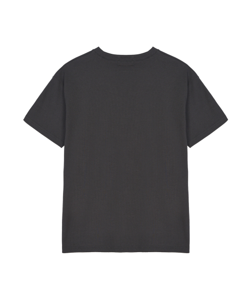 NICK&NICOLE(ニックアンドニコール)の「NICOLE LETTERING RIBBED SLIM T-SHIRT_CHARCOAL(Tシャツ/カットソー・メンズ・その他・MEDIUM/LARGE)」の5枚目の写真