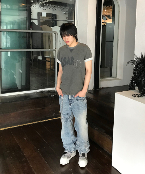 KICHUL（キチョル）の「Faded Army T-shirt (Washed Khaki)（Tシャツ/カットソー・レディース・その他・SMALL/MEDIUM/LARGE）」の2枚目の写真