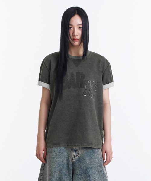 KICHUL（キチョル）の「Faded Army T-shirt (Washed Khaki)（Tシャツ/カットソー・レディース・その他・SMALL/MEDIUM/LARGE）」の8枚目の写真