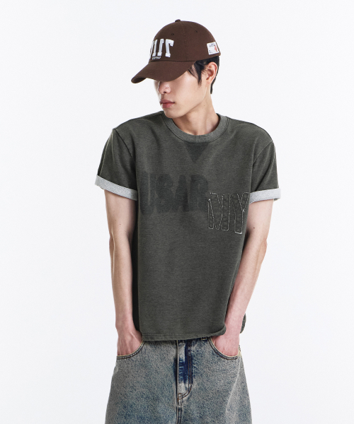 KICHUL（キチョル）の「Faded Army T-shirt (Washed Khaki)（Tシャツ/カットソー・レディース・その他・SMALL/MEDIUM/LARGE）」の9枚目の写真