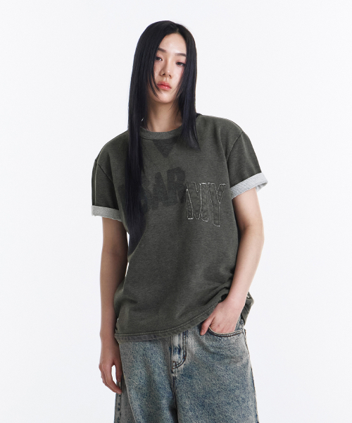 KICHUL（キチョル）の「Faded Army T-shirt (Washed Khaki)（Tシャツ/カットソー・レディース・その他・SMALL/MEDIUM/LARGE）」の10枚目の写真