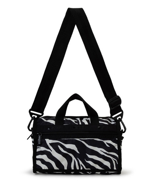 LeSportsac(レスポートサック)の「MINI DUFFEL CROSSBODY クリームブラックゼブラ(ショルダーバッグ・レディース・ブラック・FREE)」の6枚目の写真