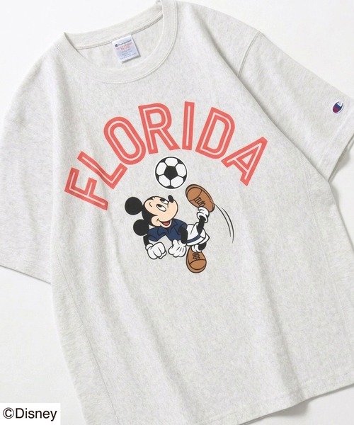 Champion(チャンピオン)の「Champion REVERSE WEAVE <ミッキーマウス> スポーツデザインプリントTシャツ(Tシャツ/カットソー・メンズ・ホワイト系その他/ネイビー/ホワイト/グレー系その他/グレー系その他2/ブラック・L/M/S)」の4枚目の写真