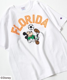 Champion REVERSE WEAVE ミッキーマウス スポーツデザインプリントTシャツ