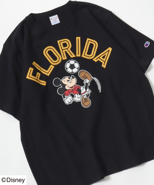 Champion(チャンピオン)の「Champion REVERSE WEAVE <ミッキーマウス> スポーツデザインプリントTシャツ(Tシャツ/カットソー・メンズ・ホワイト系その他/ネイビー/ホワイト/グレー系その他/グレー系その他2/ブラック・L/M/S)」の3枚目の写真