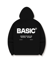 BASIC LABEL（ベーシックラベル）の「No Extra 2-Way Oversized Hoodie Zip-Up 4 Color [BLBH_2002]（パーカー）」