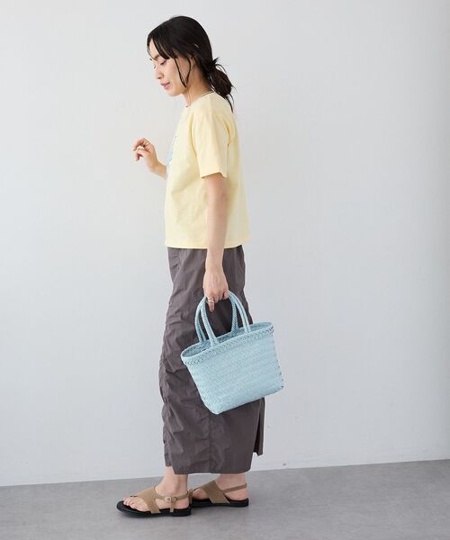 CRAFT STANDARD BOUTIQUE(クラフトスタンダードブティック)の「フロッキープリントTシャツ(Tシャツ/カットソー・レディース・ライトイエロー/ホワイト系その他/ブラウン・FREE)」の16枚目の写真