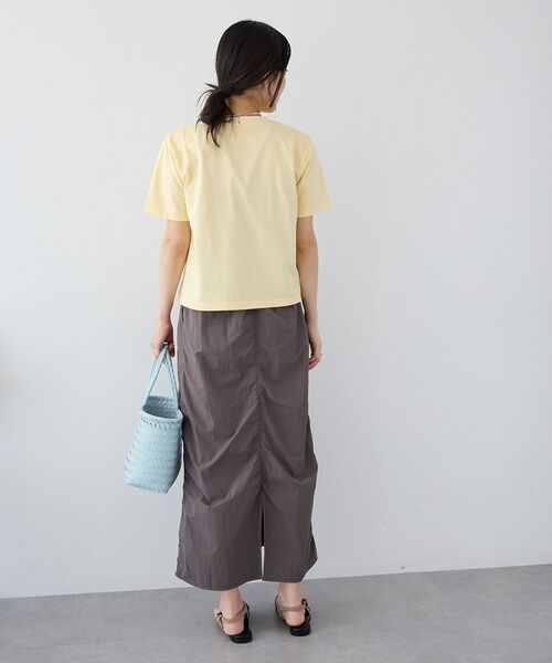 CRAFT STANDARD BOUTIQUE(クラフトスタンダードブティック)の「フロッキープリントTシャツ(Tシャツ/カットソー・レディース・ライトイエロー/ホワイト系その他/ブラウン・FREE)」の17枚目の写真