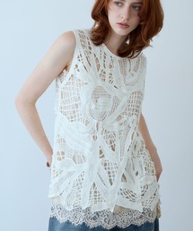 Crochet Flower Lace Top