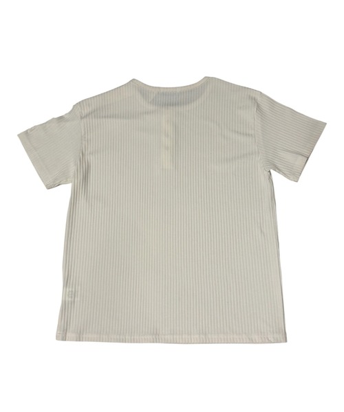 Never mind the XU / Chikashitsu+(ネバーマインド ザ エックスユー / チカシツプラス)の「【nmtc+】Shoulder Henley Eyelet Tee / 【エヌエムティーシープラス】アイレットヘンリーネックTシャツ(Tシャツ/カットソー・メンズ・ブラック/チャコール/アイボリー・ONE SIZE)」の15枚目の写真