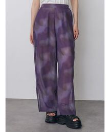 【セットアップ対応】ニュアンスシアーパンツ　夏服