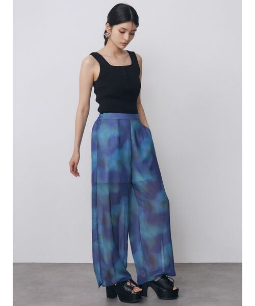 MURUA（ムルーア）の「【セットアップ対応】ニュアンスシアーパンツ　夏服（その他パンツ・レディース・パープル/ブルー・FREE）」の22枚目の写真