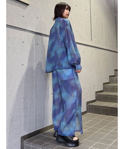 MURUA（ムルーア）の「【セットアップ対応】ニュアンスシアーパンツ　夏服（その他パンツ・レディース・パープル/ブルー・FREE）」の13枚目の写真