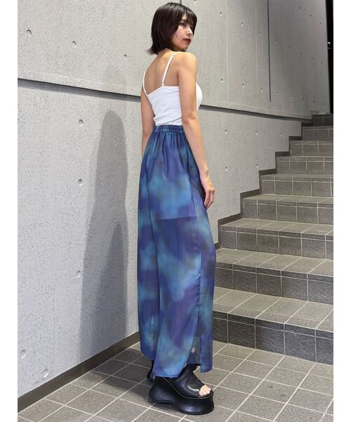 MURUA（ムルーア）の「【セットアップ対応】ニュアンスシアーパンツ　夏服（その他パンツ・レディース・パープル/ブルー・FREE）」の10枚目の写真