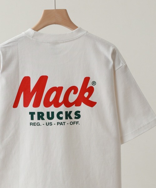 MACK TRUCKS(マックトラックス)の「TEE 半袖(Tシャツ/カットソー・メンズ・ホワイト/ブラック・MEDIUM/LARGE/X-LARGE)」の1枚目の写真