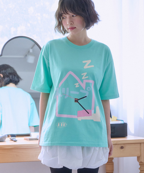 ambler(エムブラー)の「BedLOVE グラフィック半袖Tシャツ AS1320 (ミント)(Tシャツ/カットソー・レディース・その他・LARGE/MEDIUM/SMALL)」の1枚目の写真