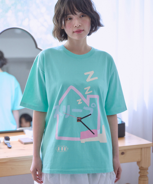 ambler(エムブラー)の「BedLOVE グラフィック半袖Tシャツ AS1320 (ミント)(Tシャツ/カットソー・レディース・その他・LARGE/MEDIUM/SMALL)」の4枚目の写真