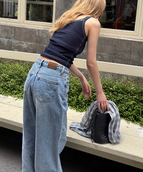 CANAL JEAN(キャナルジーン)の「El mar レースヘンリーキャミソール(キャミソール・レディース・ホワイト/ネイビー・ONE SIZE)」の6枚目の写真