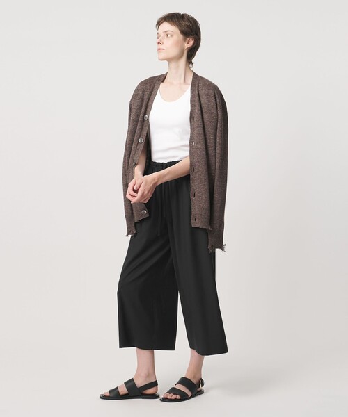 LOEFF(ロエフ)の「<LOEFF>トロピカルウール ガウチョ パンツ(その他パンツ・レディース・ブラウン系/ブラック/ワイン・0/1)」の6枚目の写真