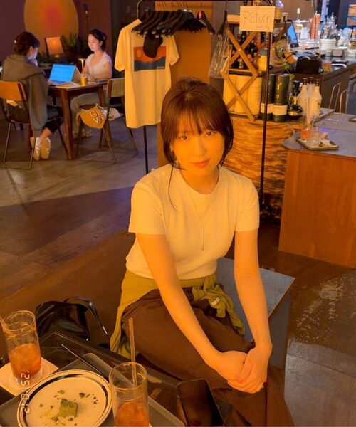 HANE(ハネ)の「ボーイフィットヒドンボタンレザーブルゾン_ディープブラック(ライダースジャケット・レディース・その他・MEDIUM/SMALL)」の2枚目の写真