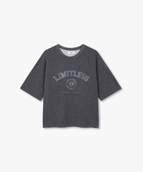 STUDIO TOMBOY(スタジオトムボーイ)の「LIMITLESS ダイング 半袖Tシャツ_チャコール 9176222988(Tシャツ/カットソー・レディース・チャコール・OS)」の2枚目の写真