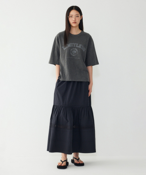 STUDIO TOMBOY(スタジオトムボーイ)の「LIMITLESS ダイング 半袖Tシャツ_チャコール 9176222988(Tシャツ/カットソー・レディース・チャコール・OS)」の3枚目の写真