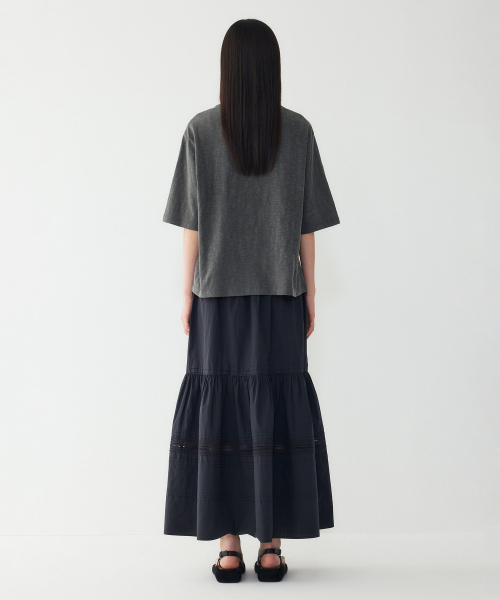 STUDIO TOMBOY(スタジオトムボーイ)の「LIMITLESS ダイング 半袖Tシャツ_チャコール 9176222988(Tシャツ/カットソー・レディース・チャコール・OS)」の4枚目の写真