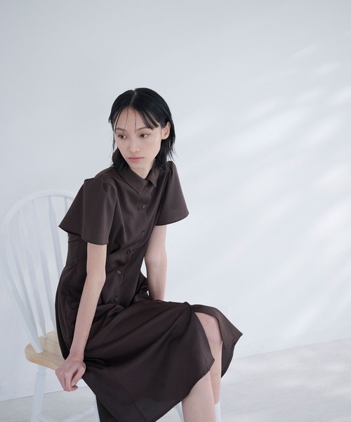 Nora Lily elle(ノラリリーエル)の「calm dress(ワンピース・レディース・ブラウン/ネイビー・FREE)」の8枚目の写真