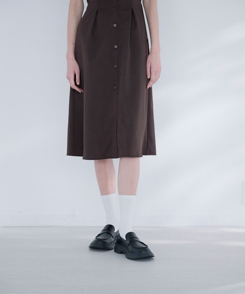 Nora Lily elle(ノラリリーエル)の「calm dress(ワンピース・レディース・ブラウン/ネイビー・FREE)」の15枚目の写真