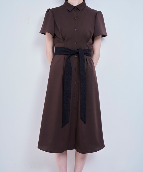 Nora Lily elle(ノラリリーエル)の「calm dress(ワンピース・レディース・ブラウン/ネイビー・FREE)」の4枚目の写真