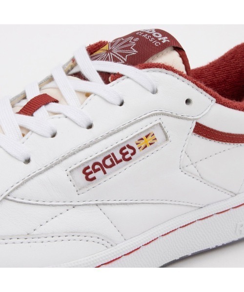Reebok(リーボック)の「【別注】クラブシー ヴィンテージ イーグルス / CLUB C 85 VINTAGE EAGLES(スニーカー・メンズ・ホワイト×レッド・24.5cm/23.5cm/25.0cm/24.0cm/23.0cm/22.5cm/28.0cm/27.5cm/27.0cm/26.5cm/26.0cm/25.5cm/29.0cm/28.5cm)」の7枚目の写真