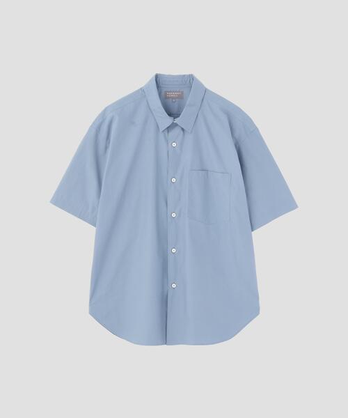 MARGARET HOWELL(マーガレットハウエル)の「HIGHDENSE COTTON POPLIN SHIRT(シャツ/ブラウス・メンズ・ブルー系その他5・LARGE/MEDIUM)」の1枚目の写真