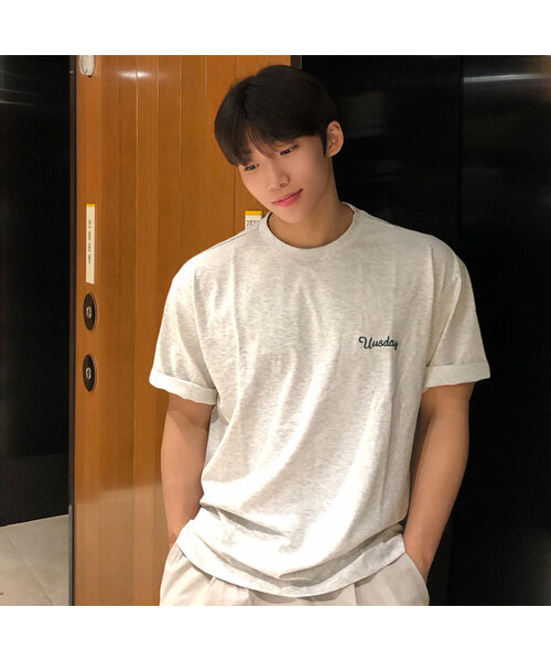 MINDBRIDGE（マインドブリッジ）の「[UNS]ドゥグッド_バックポイントオーバーサイズ半袖Tシャツ - 3カラー（Tシャツ/カットソー・メンズ・ライトブラウン/オートミール/グレー・100/105/110/95）」の3枚目の写真