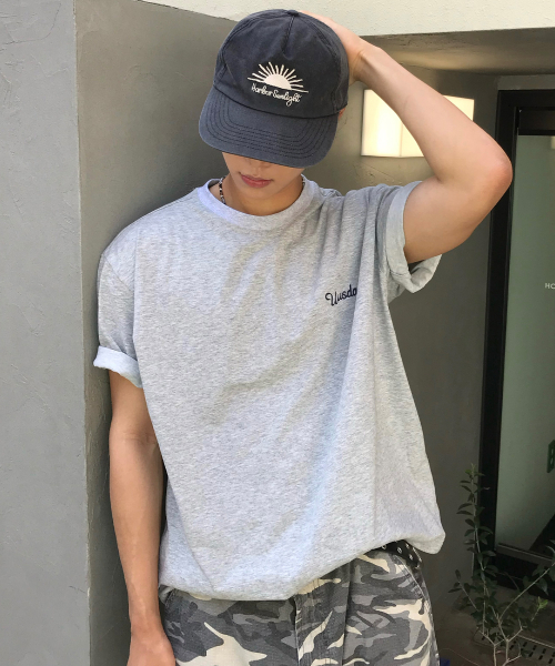 MINDBRIDGE（マインドブリッジ）の「[UNS]ドゥグッド_バックポイントオーバーサイズ半袖Tシャツ - 3カラー（Tシャツ/カットソー・メンズ・ライトブラウン/オートミール/グレー・100/105/110/95）」の18枚目の写真
