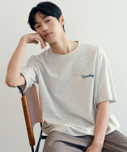 MINDBRIDGE（マインドブリッジ）の「[UNS]ドゥグッド_バックポイントオーバーサイズ半袖Tシャツ - 3カラー（Tシャツ/カットソー・メンズ・ライトブラウン/オートミール/グレー・100/105/110/95）」の13枚目の写真
