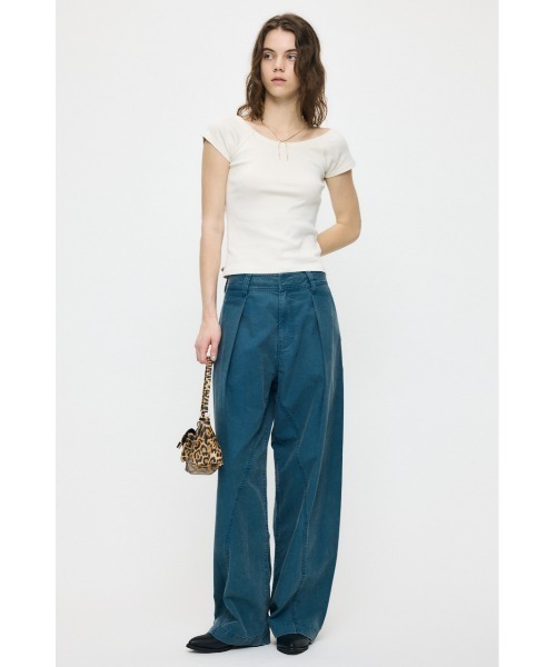 MOUSSY(マウジー)の「BACK OPEN SHORT SLEEVE Tシャツ(Tシャツ/カットソー・レディース・ブラック/ピンク/ホワイト・FREE)」の8枚目の写真